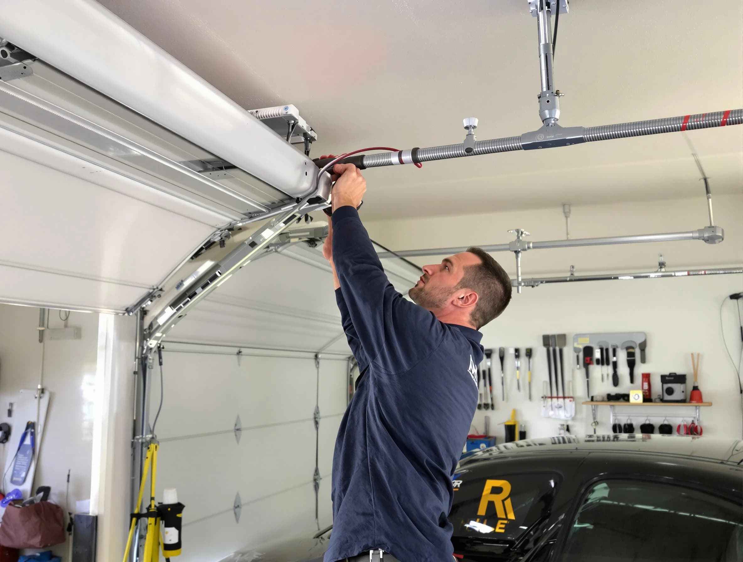 Munhall Garage Door Repair technician performing garage door cable repair in Munhall