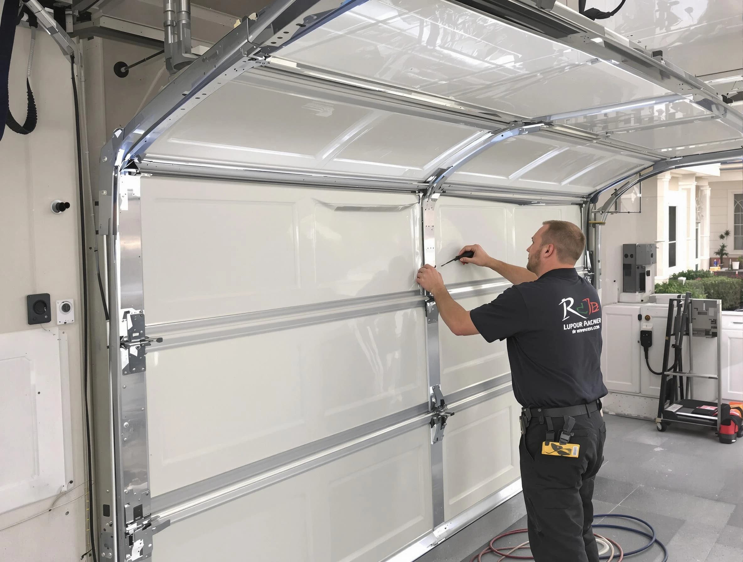 Munhall Garage Door Repair professional performing panel repair in Munhall