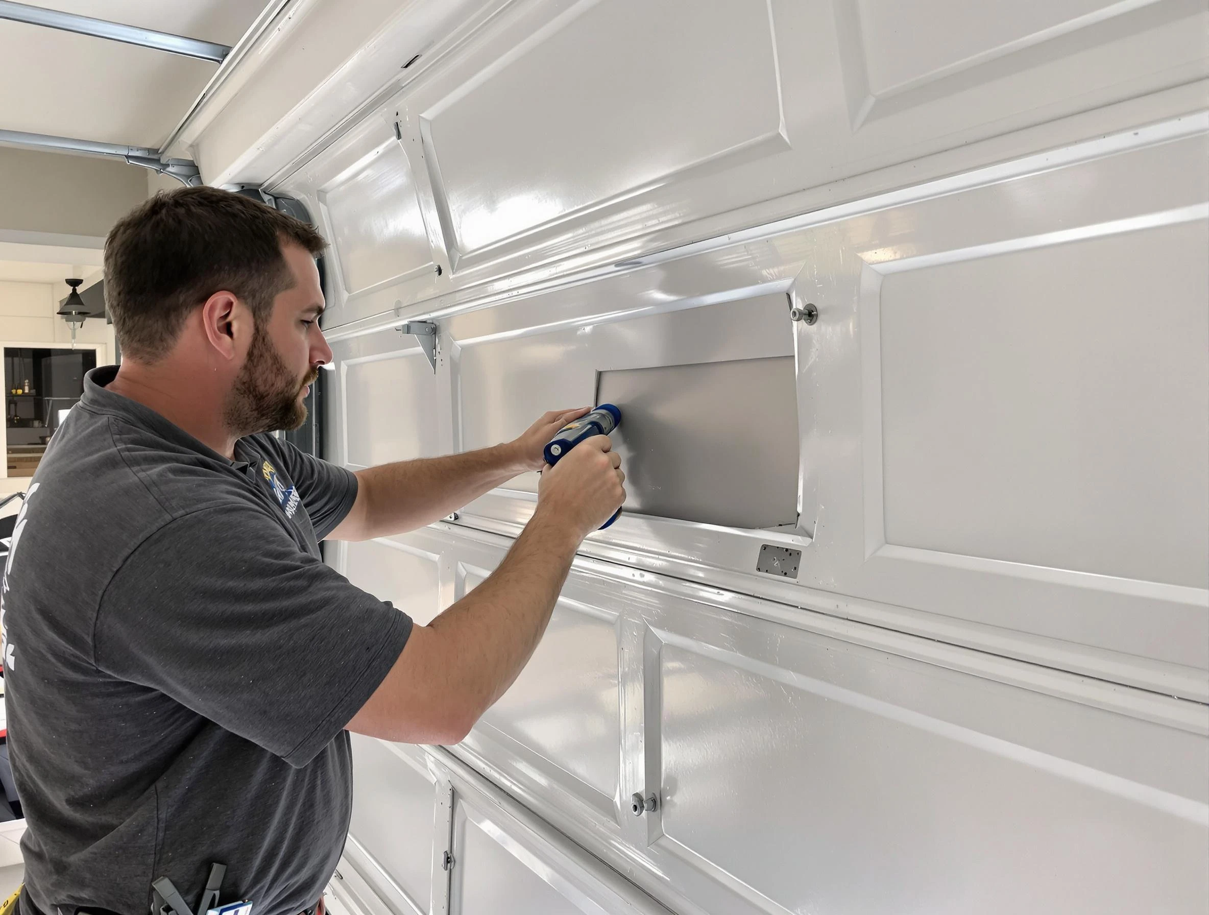 Garage door panel repair by Munhall Garage Door Repair in Munhall