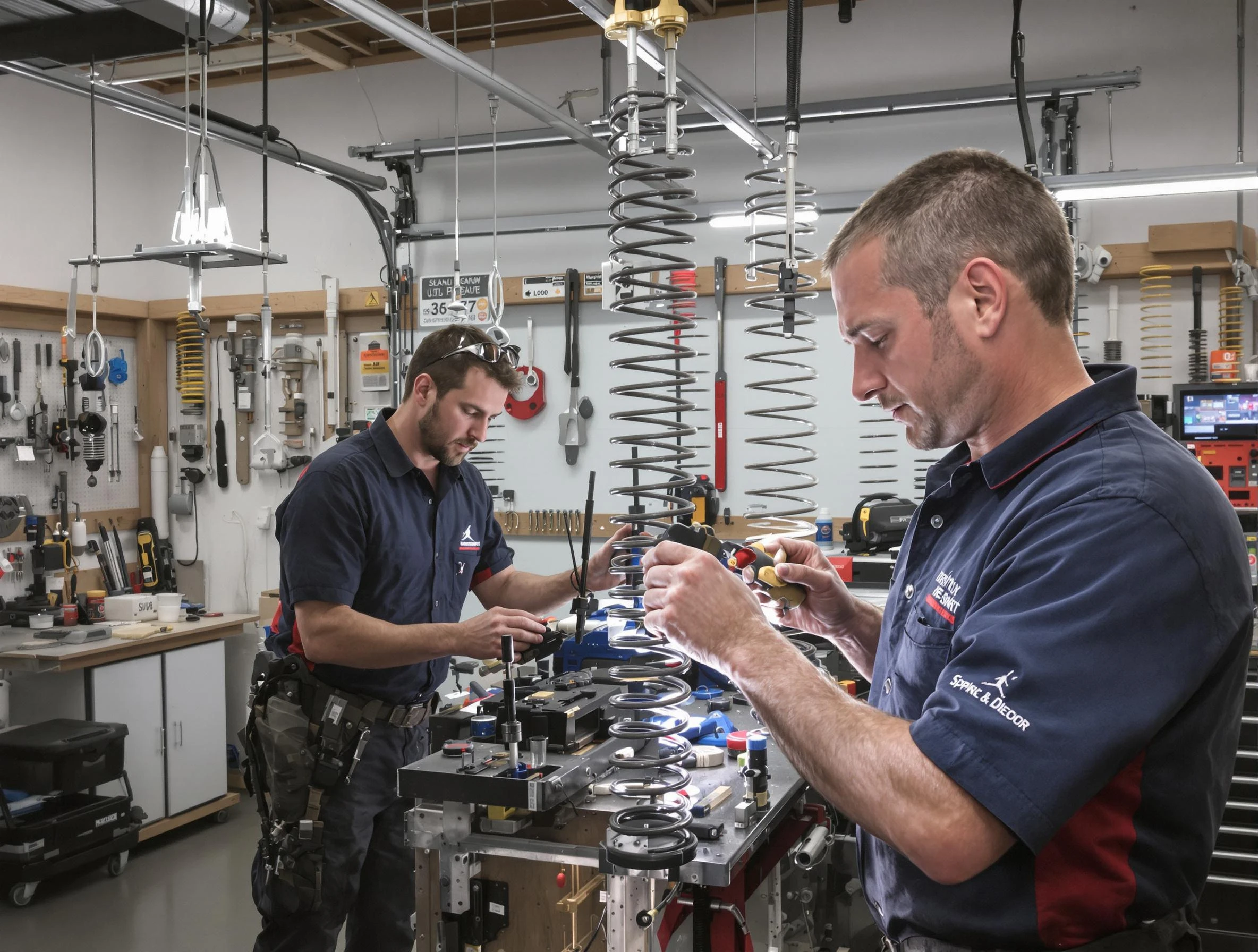 Garage door spring repair service by Munhall Garage Door Repair in Munhall