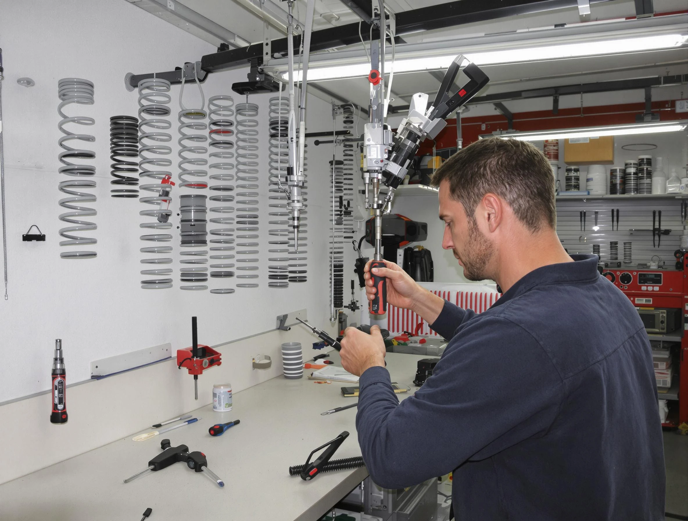 Munhall Garage Door Repair safety certified technician performing precision spring replacement in Munhall